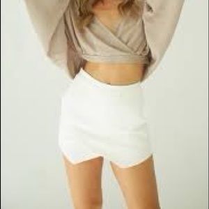 American Threads White Skort